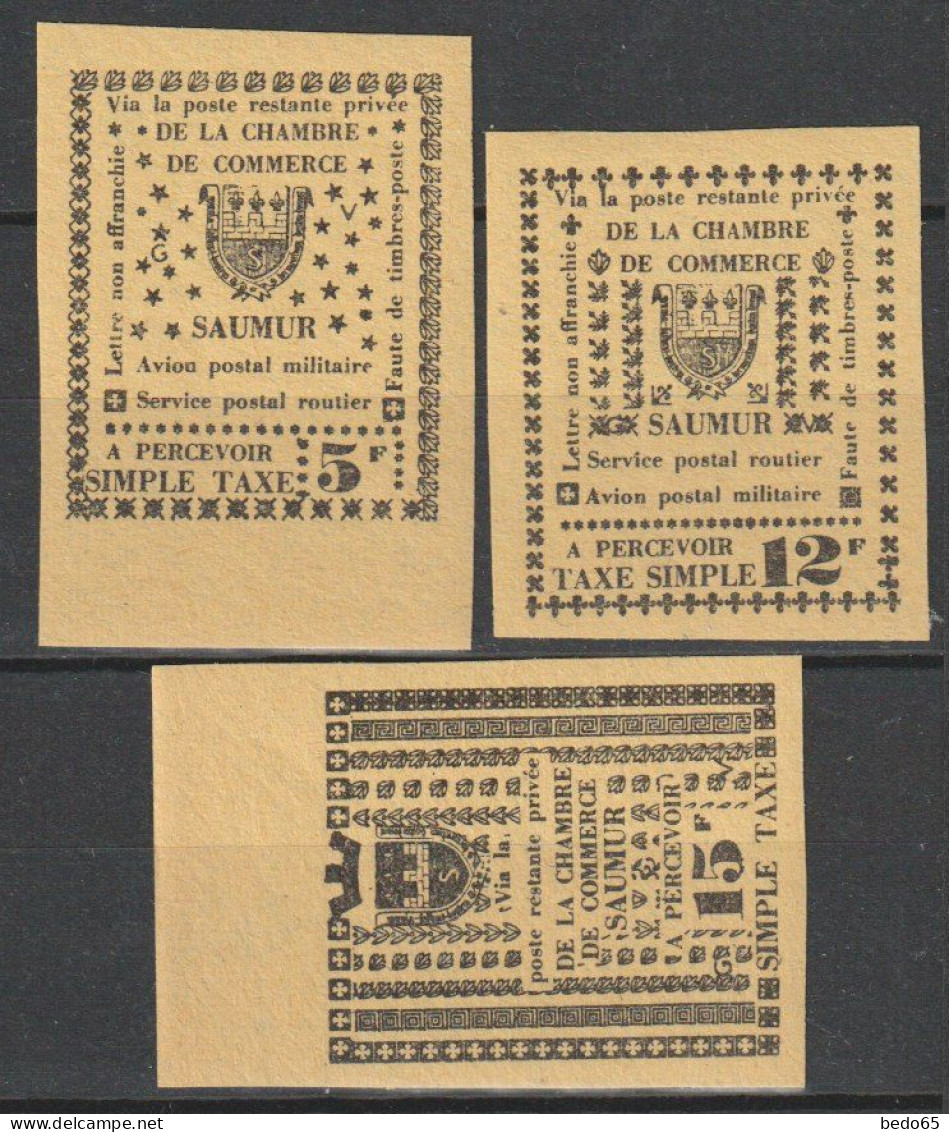 SAUMUR  MAURY N° 4/6 NEUF** LUXE / MNH - Timbres