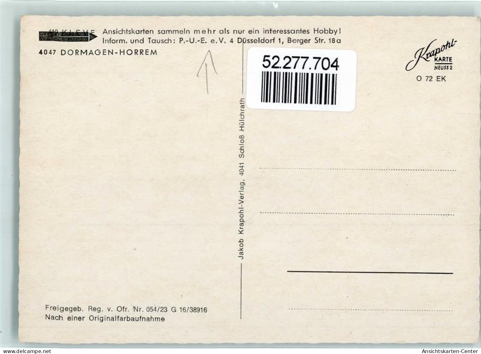 52277704 - Postkartentausch P.U.E. E.V.  Duesseldorf - Other & Unclassified