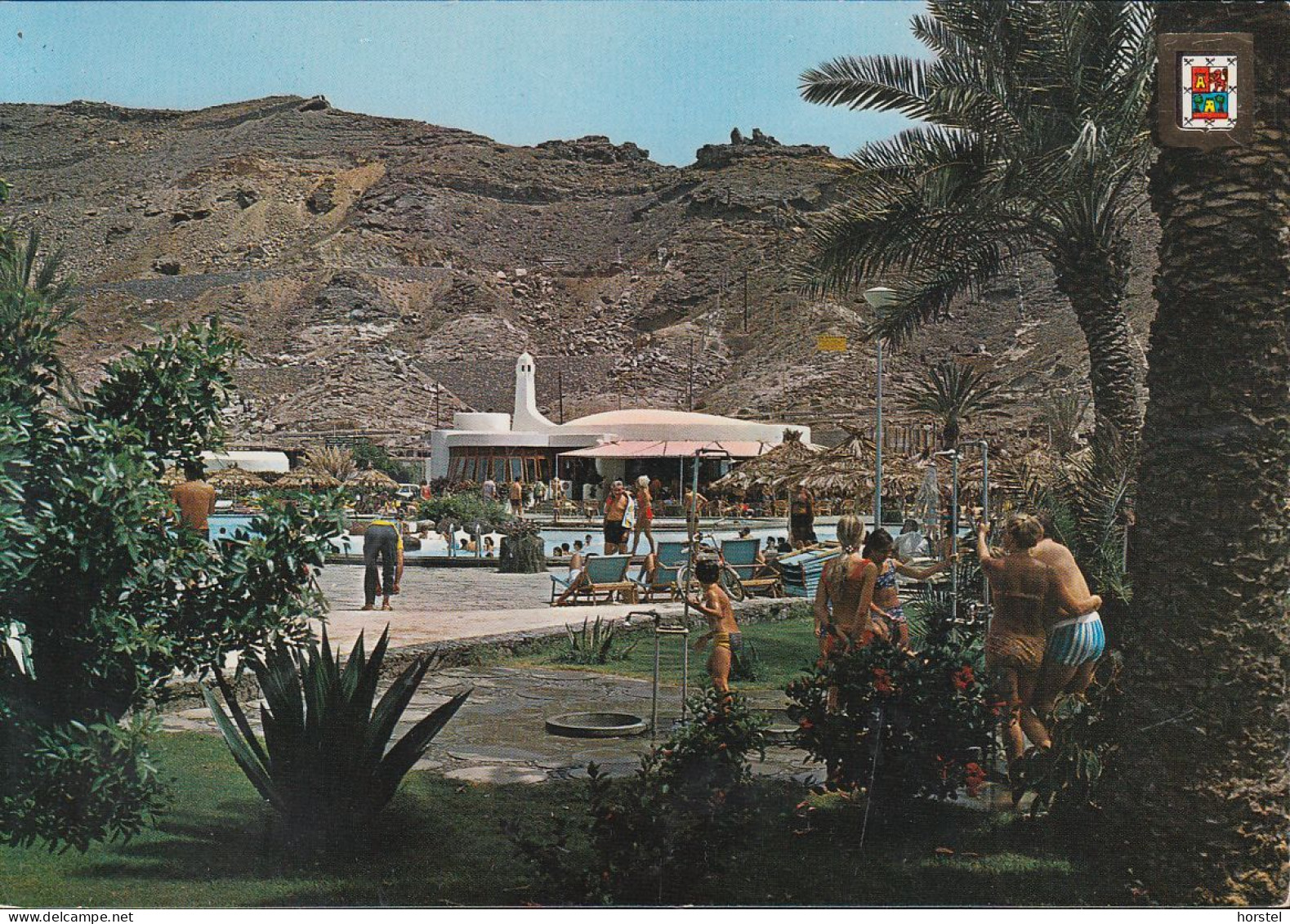 Spanien - Gran Canaria - Puerto Rico - Restaurant & Swimming-pool - Gran Canaria