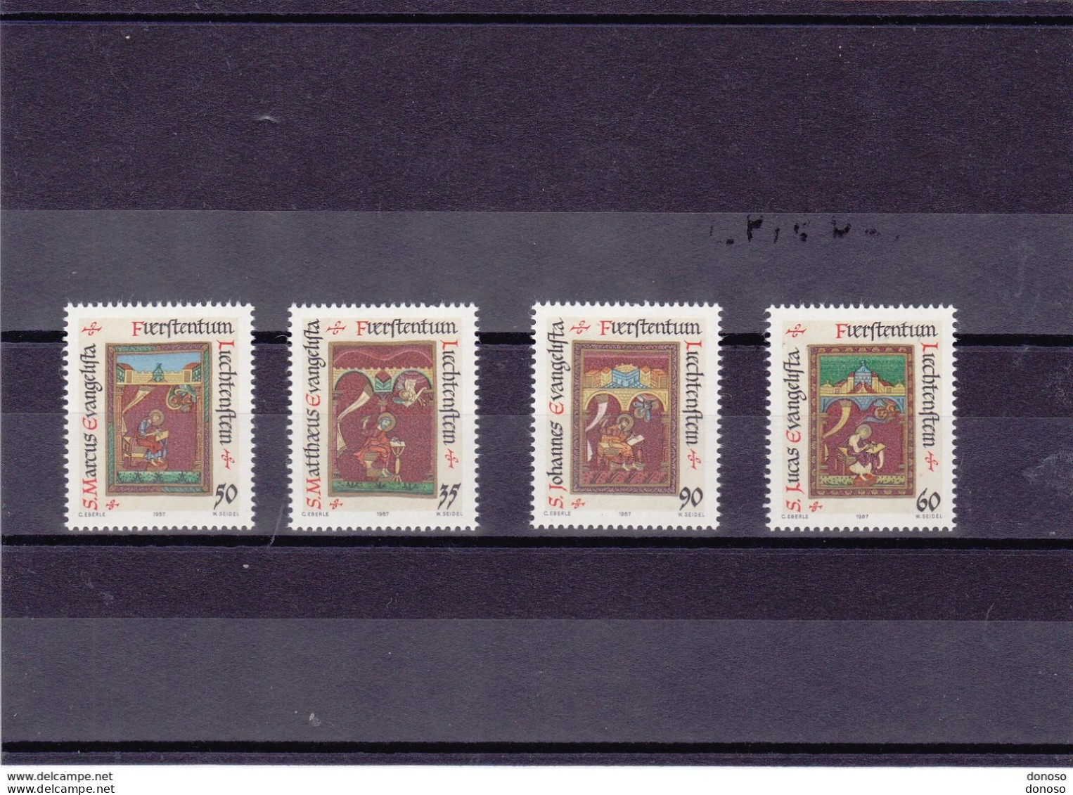 LIECHTENSTEIN 1987 NOËL Yvert 871-874, Michel 930-933 NEUF** MNH Cote 4,75 Euros - Unused Stamps