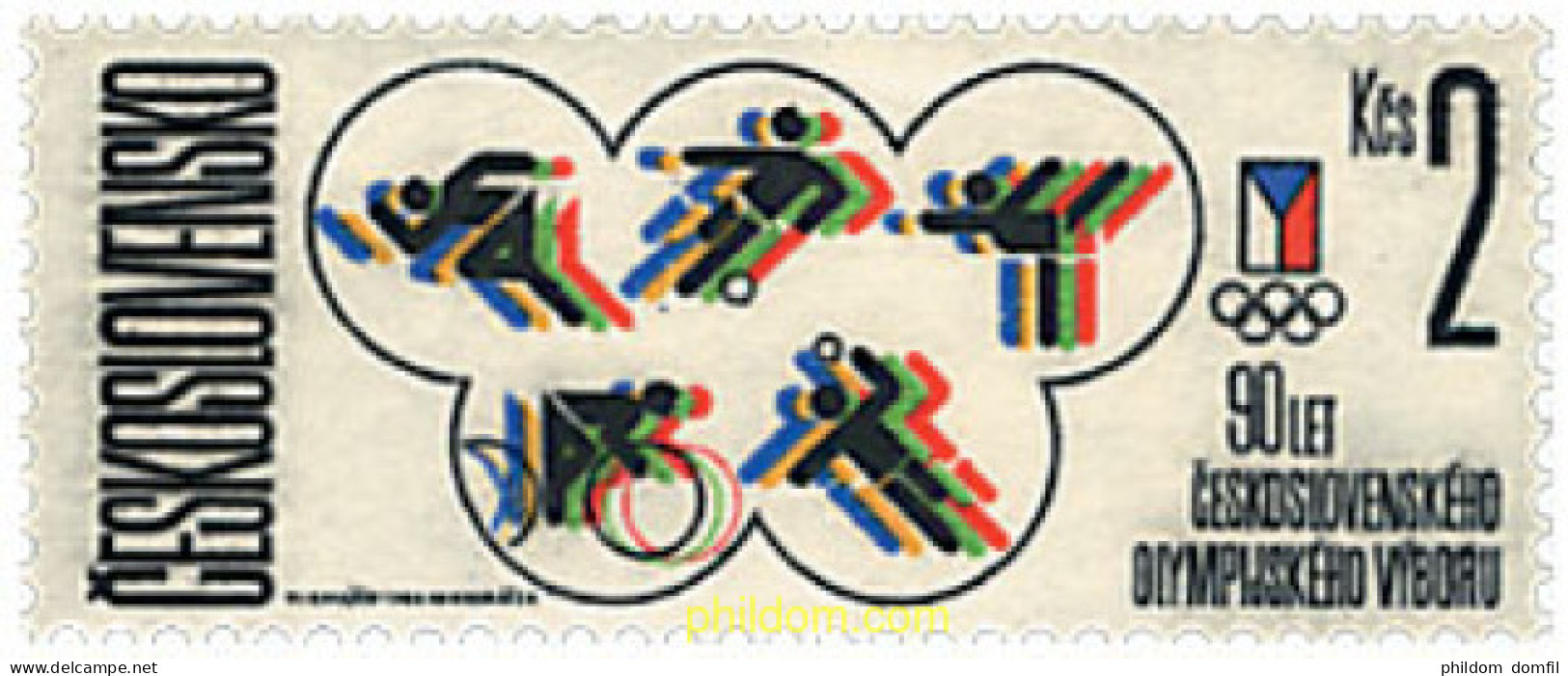 729457 HINGED CHECOSLOVAQUIA 1986 90 ANIVERSARIO DEL COMITE OLIMPICO NACIONAL - Unused Stamps
