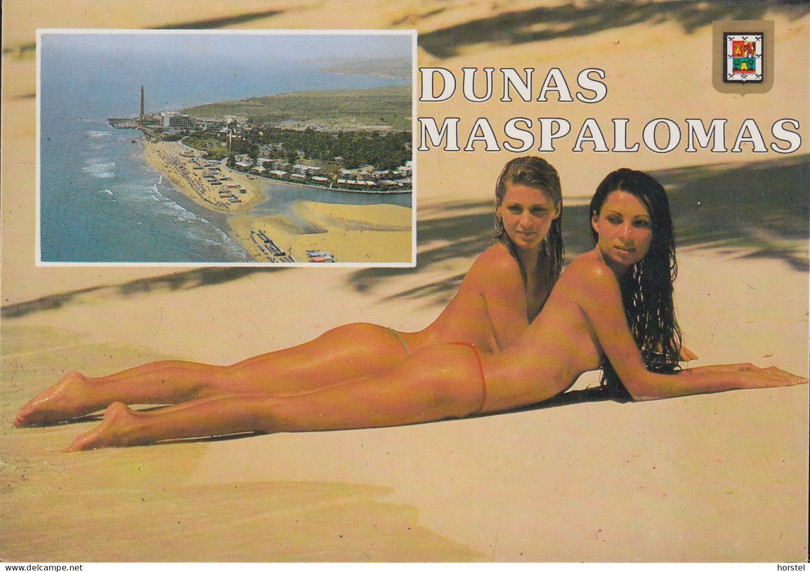 Spanien - Gran Canaria - Dunas Maspalomas - Leuchtturm - Lighthouse - Nice Girls - Pin- Up- Nude - Gran Canaria