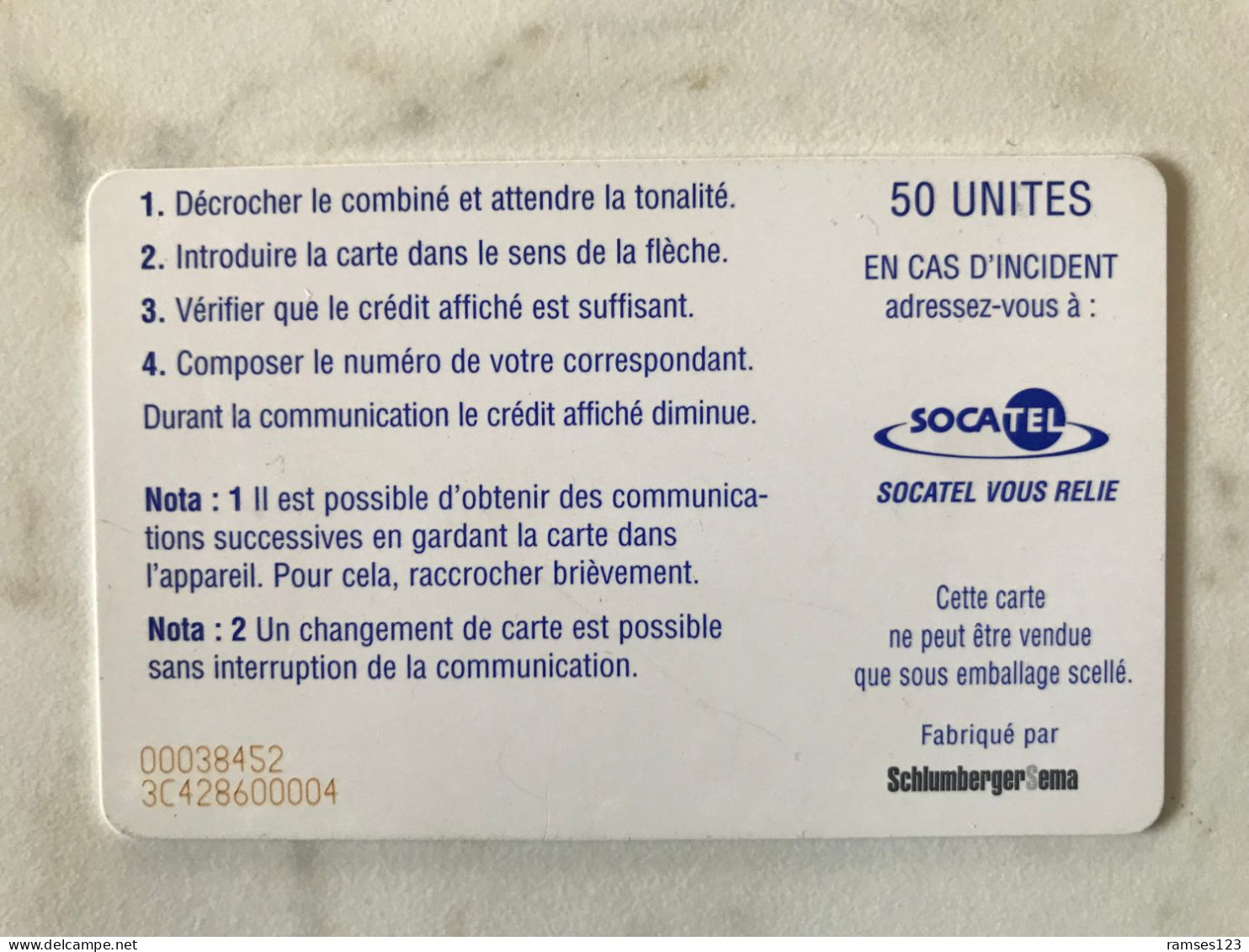 SOCATEL CENTRE AFRIQUE   EXPLOSION - Centrafricaine (République)