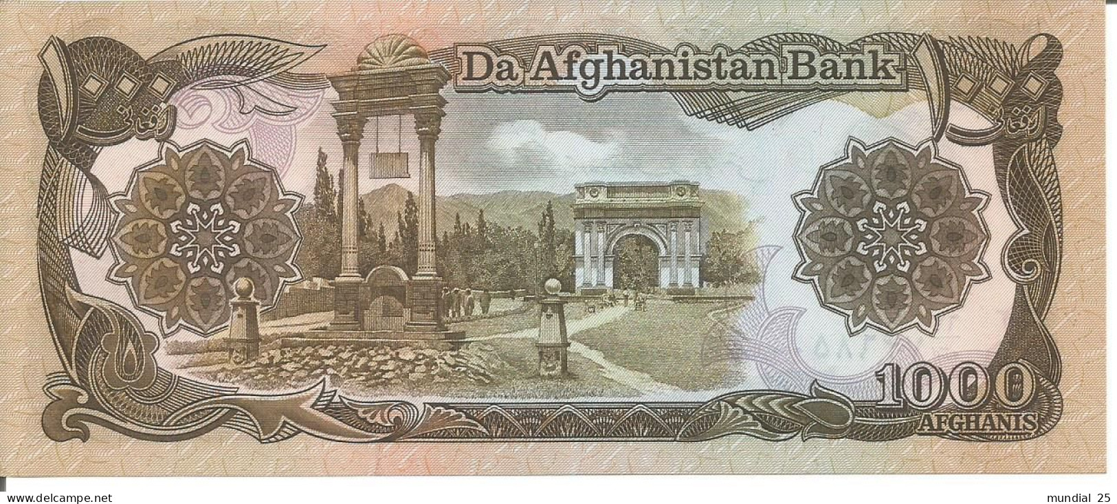 AFGHANISTAN 1.000 AFGHANIS N/D (1971 - 1991) - Afghanistán