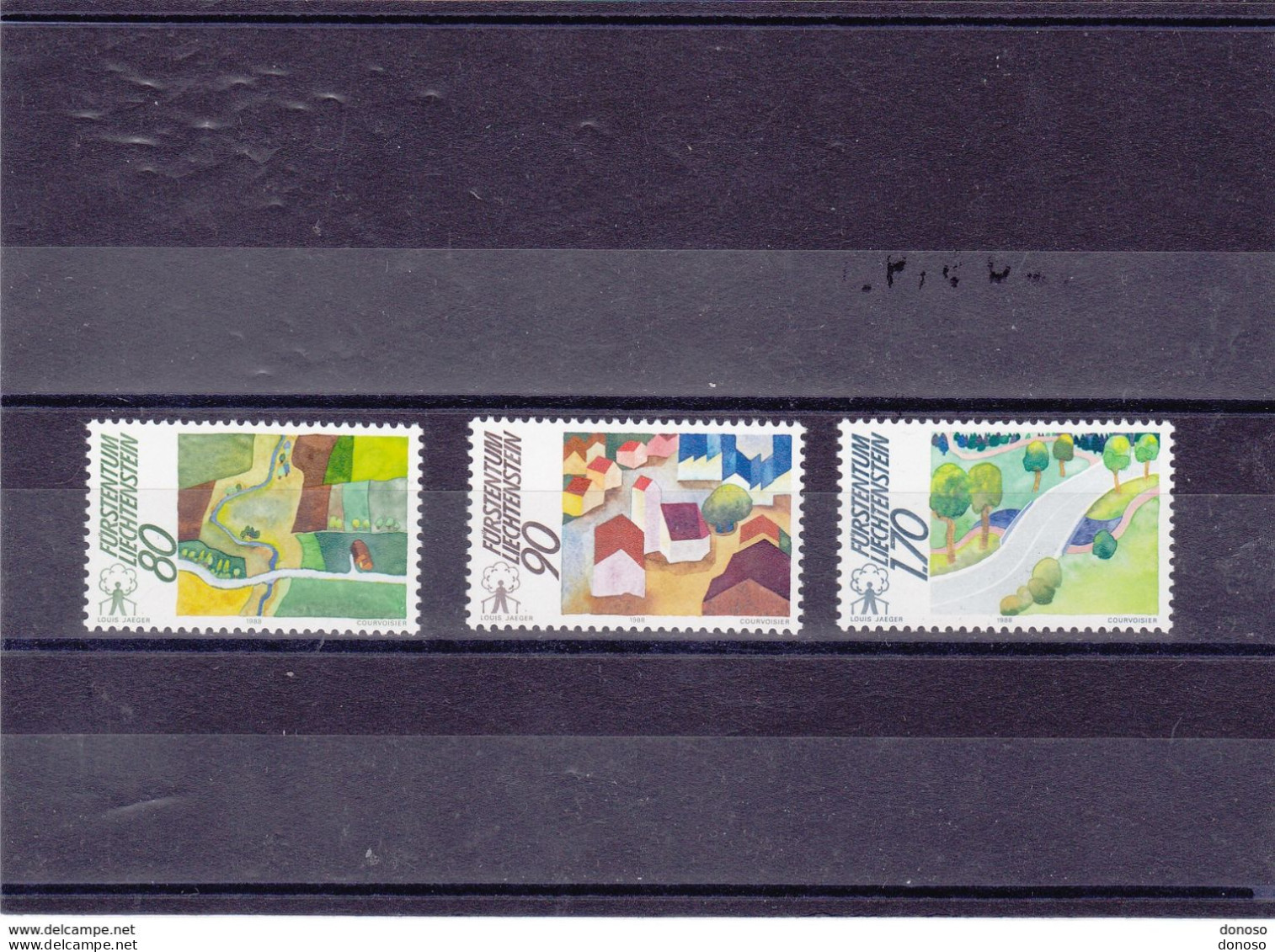 LIECHTENSTEIN 1988 MONDE RURAL Yvert 880-882, Michel 939-941 NEUF** MNH Cote Yv 6 Euros - Neufs