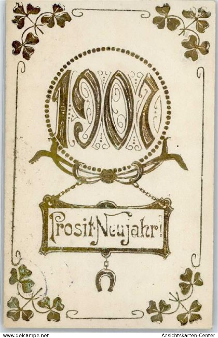 51572804 - 1907 Kleeblatt Hufeisen Neujahr - New Year