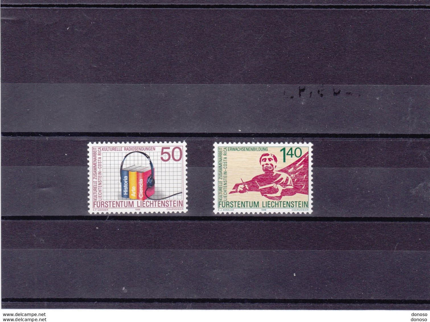 LIECHTENSTEIN 1988 NORD-SUD Yvert 886-887, Michel 945-946 NEUF** MNH Cote Yv 4,50 Euros - Unused Stamps