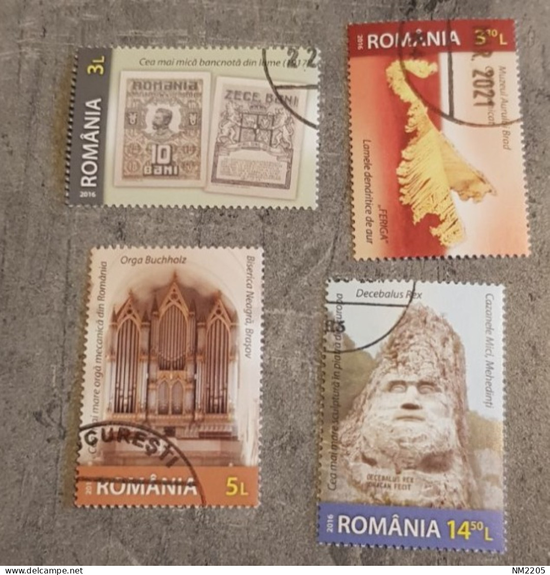 ROMANIA ROMANIAN CURIOSITIES AND SUPERLATIVES SET USED -CTO - Used Stamps