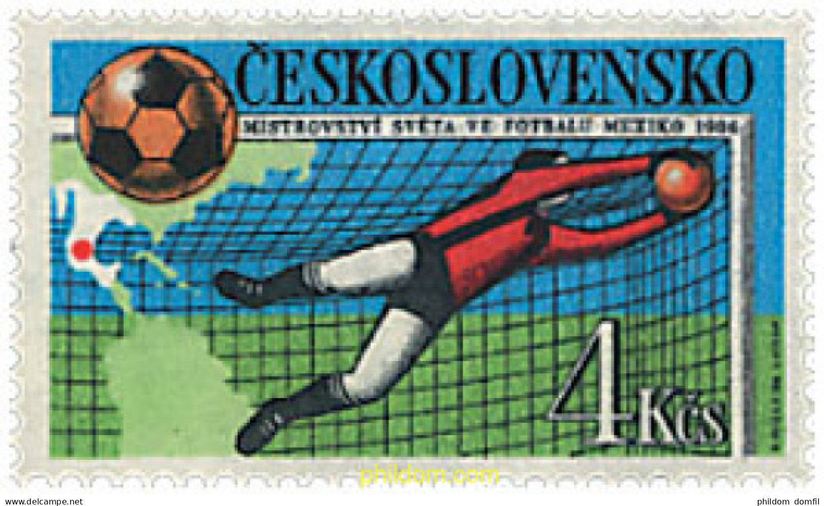 729458 HINGED CHECOSLOVAQUIA 1986 COPA DEL MUNDO DE FUTBOL. MEXICO-86 - Unused Stamps