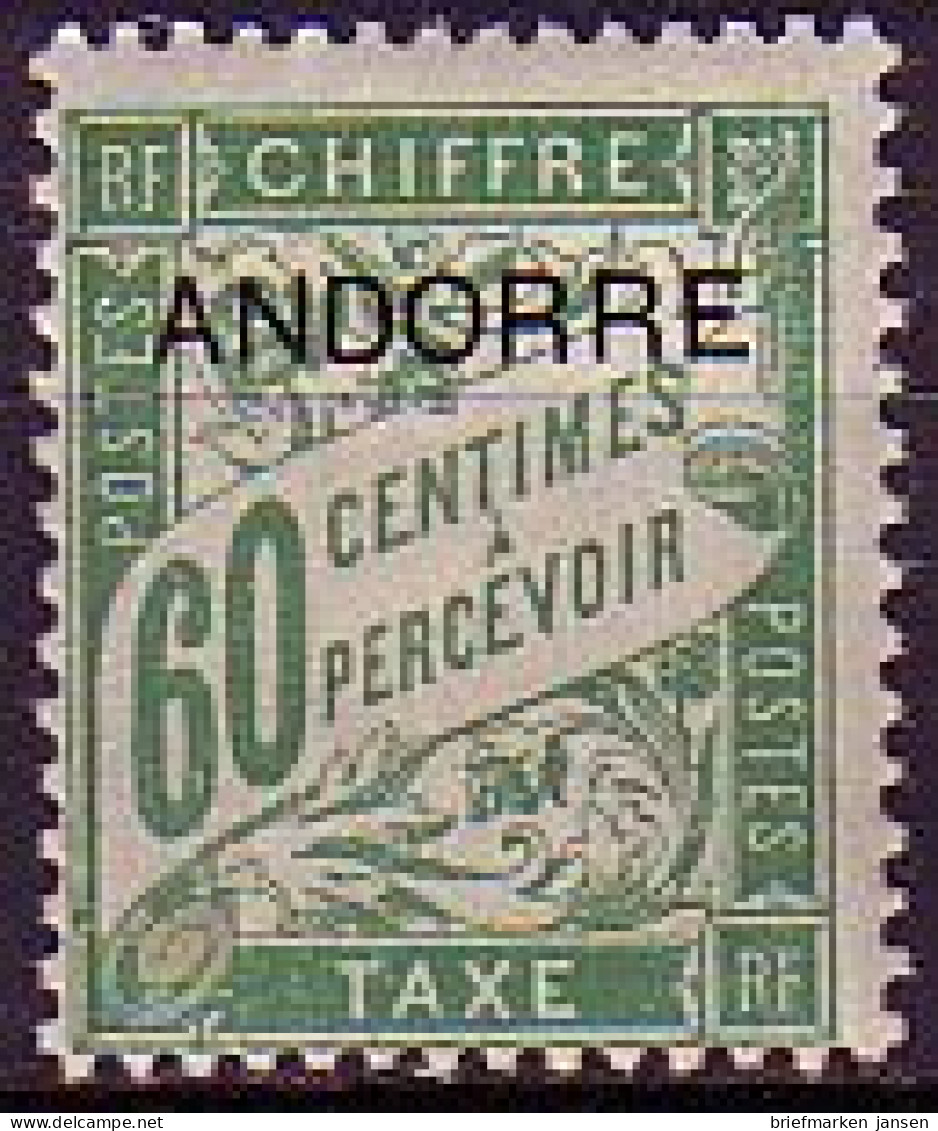 Andorra Frz. Porto Mi.Nr. 5 Portom. Frankr. Mi.Nr. 49 M.Aufdr. ANDORRE (60) - Otros & Sin Clasificación