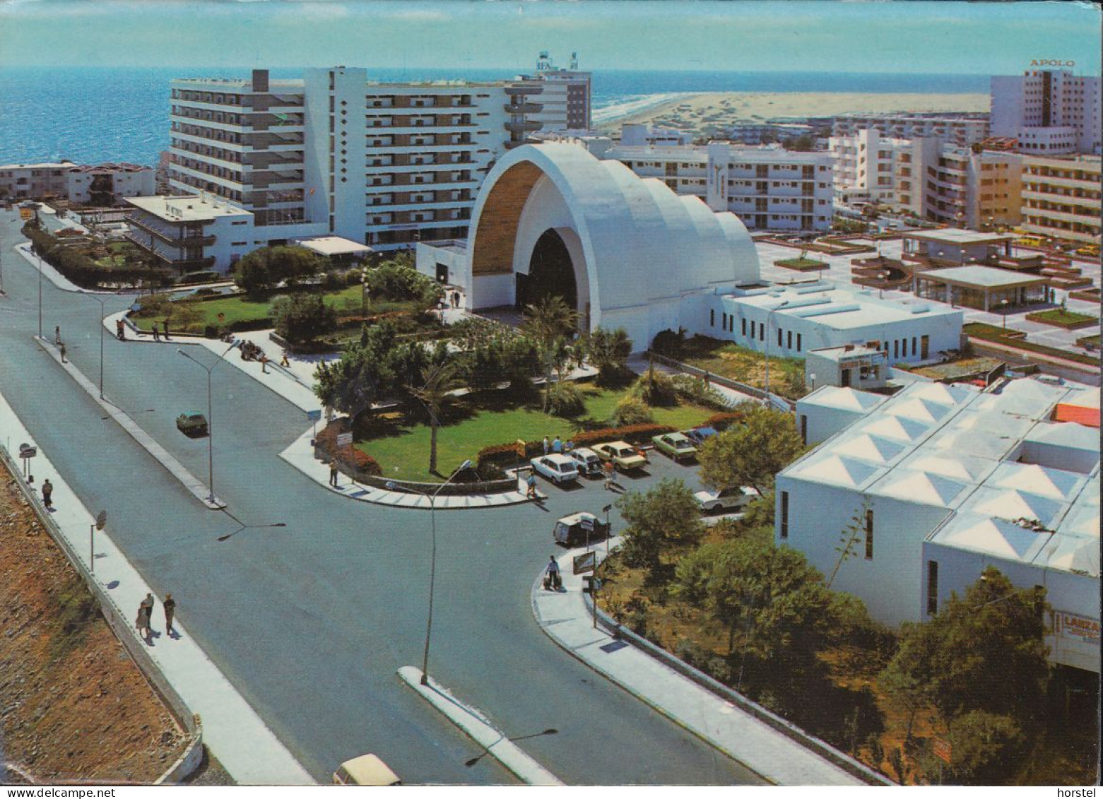 Spanien - Gran Canaria - Playa Del Ingles - Apartamentos Las Arenas - Street View - Cars - Stamp - Gran Canaria