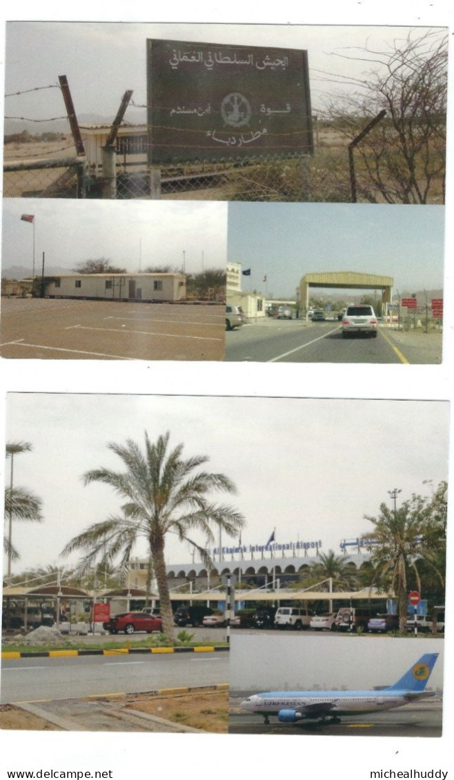 2 POSTCARDS U.A.E AIRPORTS  PUBLISHED IN   AUSTRALA - Aeródromos