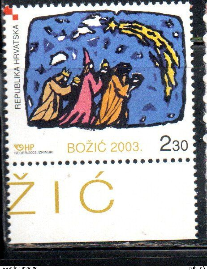 HRVATSKA CROATIA CROAZIA 2003 CHRISTMAS SRETAN BOZIC NATALE NOEL WEIHNACHTEN NAVIDAD 2.30k MNH - Croatie