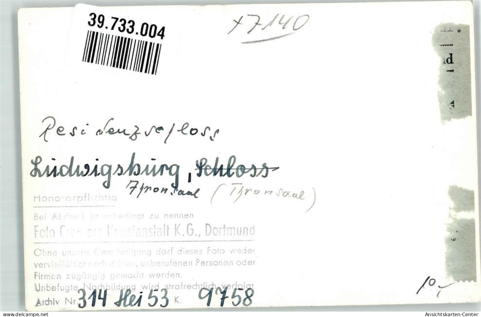 39733004 - Ludwigsburg , Wuertt - Ludwigsburg