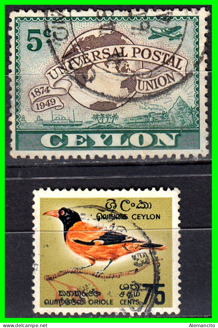 CEYLON  - GRAN BRETAÑA ANTIGUAS COLONIAS  ( EUROPA ) SELLOS DIFERENTES AÑOS Y VALORES - Ceylan (...-1947)