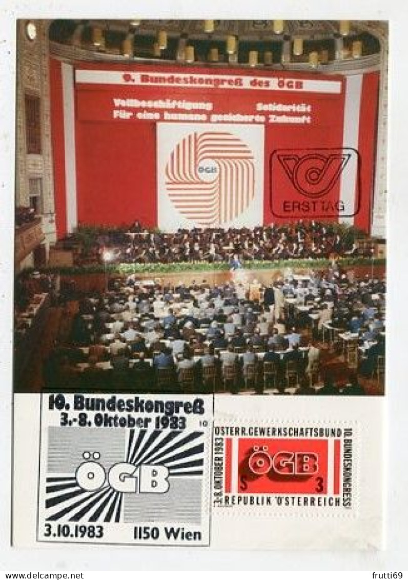 MC 213308 AUSTRIA - 10. Bundeskongress Des ÖGB - Maximumkaarten