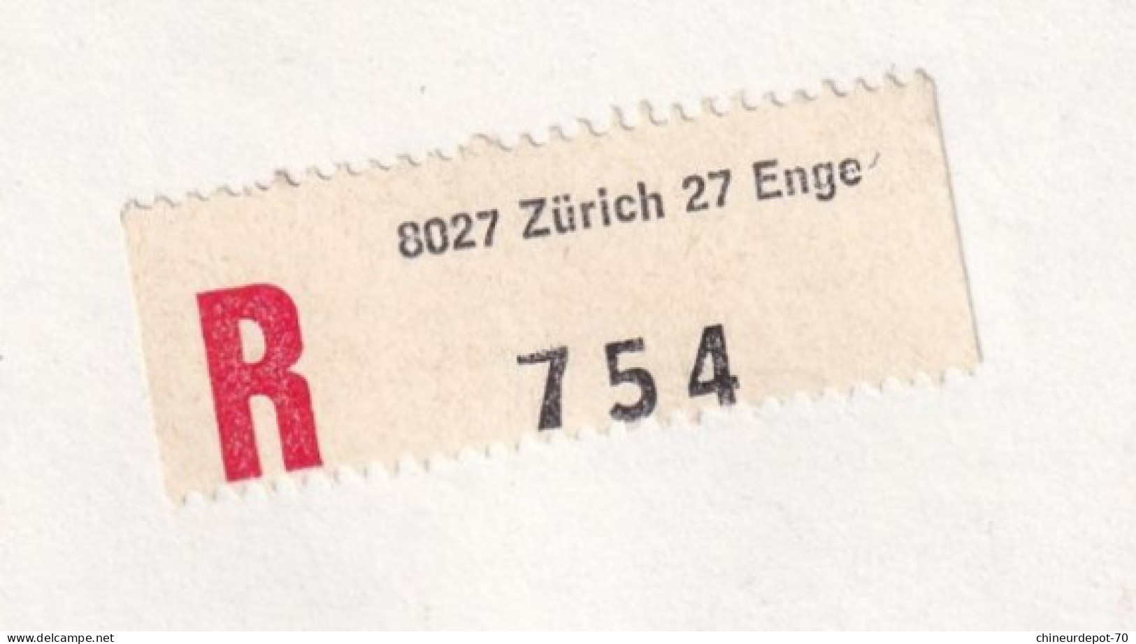 Recommandé Zürich 27 Enge 754 N'habite Plus A L'adresse Indiquée Retour A L Envoyeur Royale Belge Assurances Bruxelles - Cartas & Documentos