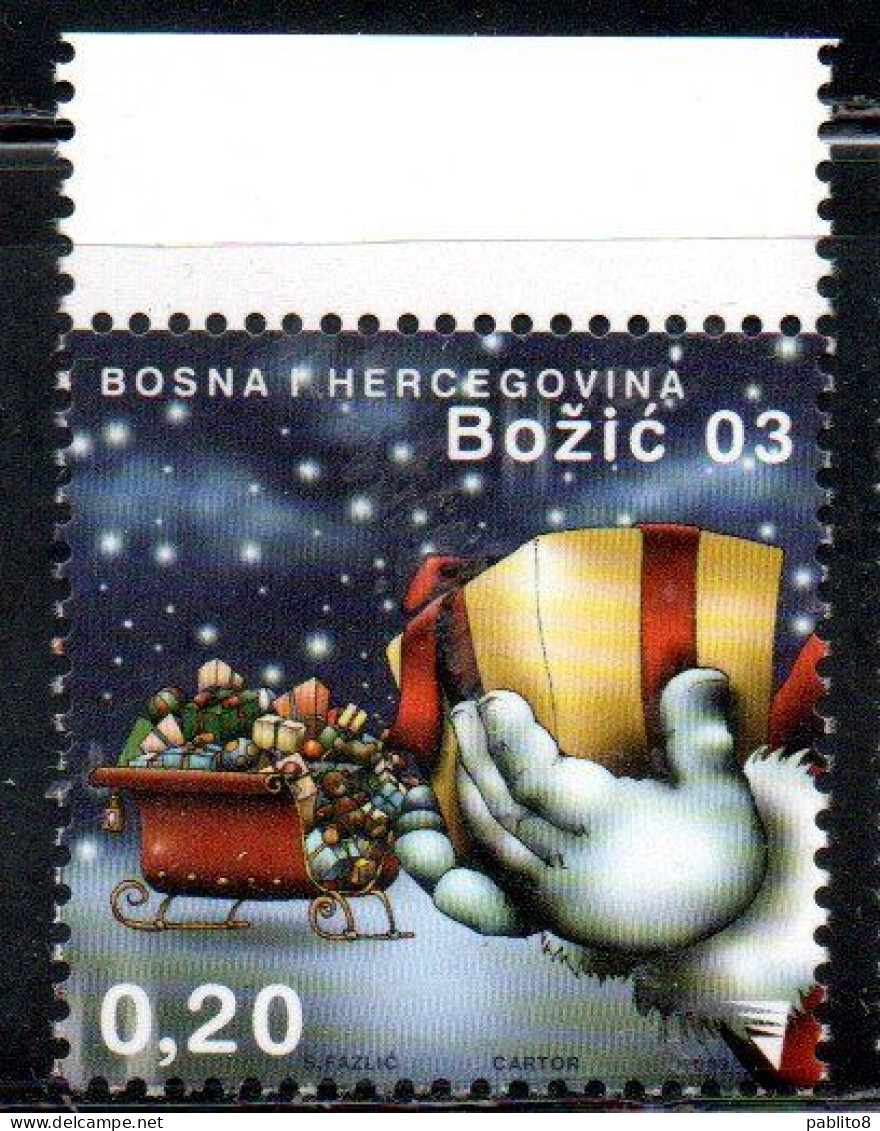 BOSNIA HERZEGOVINA ERZEGOVINA 2003 CHRISTMAS NATALE NOEL WEIHNACHTEN NAVIDAD 0.20 MNH - Bosnie-Herzegovine
