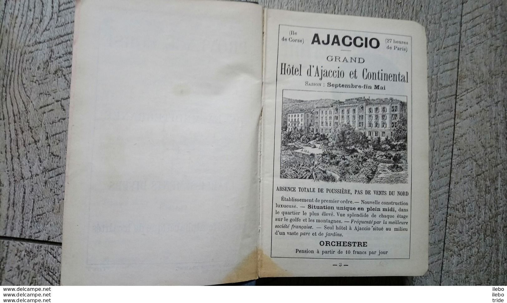 Guides Joanne France Corse 1905 Hachette Gravures Plan Cartes Corse En Bicyclette - Geografía