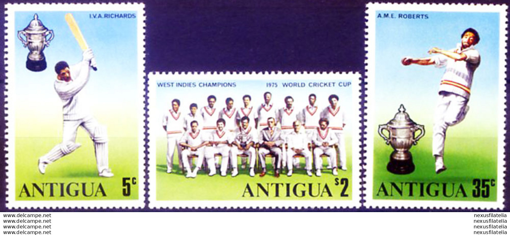 Sport. Cricket 1975. - Antigua Y Barbuda (1981-...)