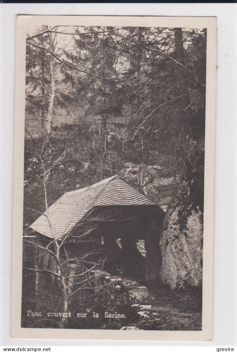 Montbovon - Pont Couvert Sur La Sarine. Carte-photo - Montbovon