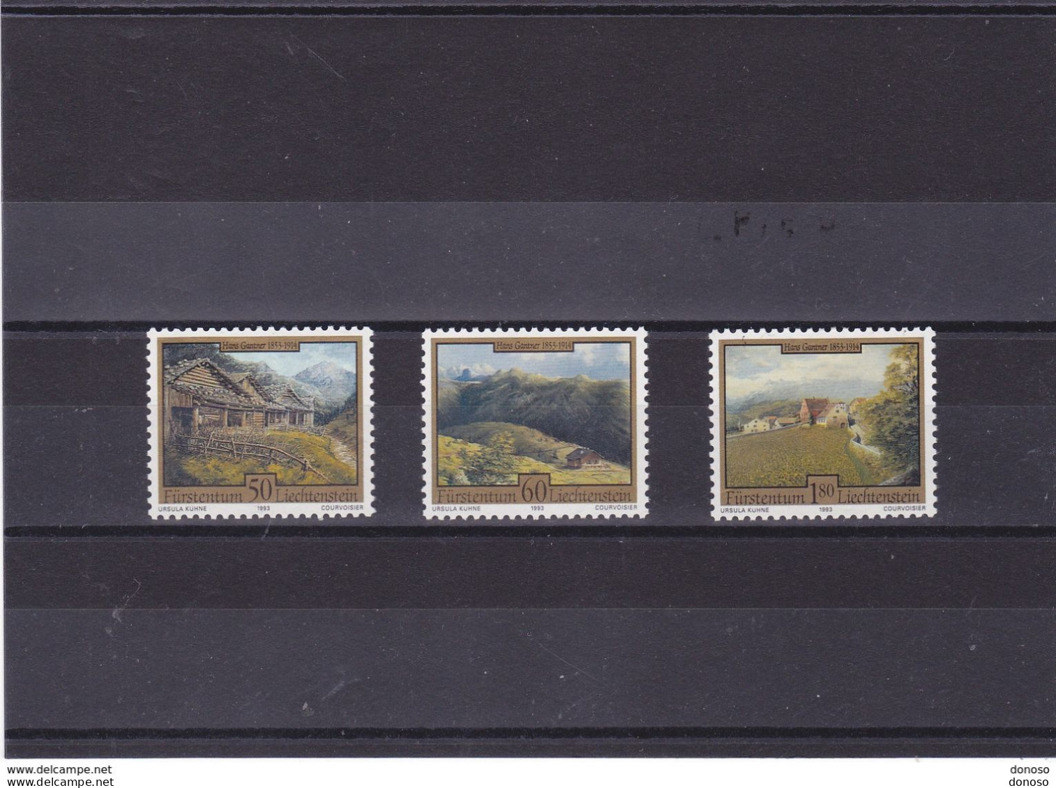 LIECHTENSTEIN 1993 PEINTURES Yvert 997-999, Michel 1056-1058 NEUF** MNH Cote Yv 5 Euros - Neufs