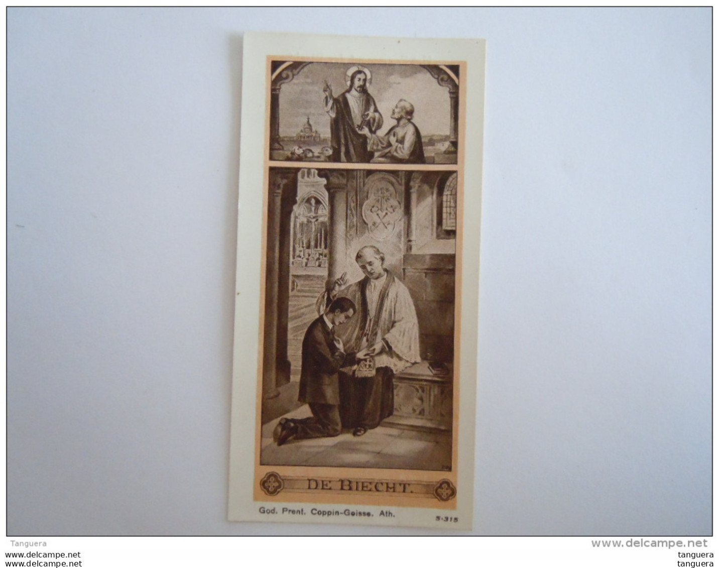 Image Pieuse Holy Card De Biecht  Coppin-Goisse Ath 1923 - Devotieprenten