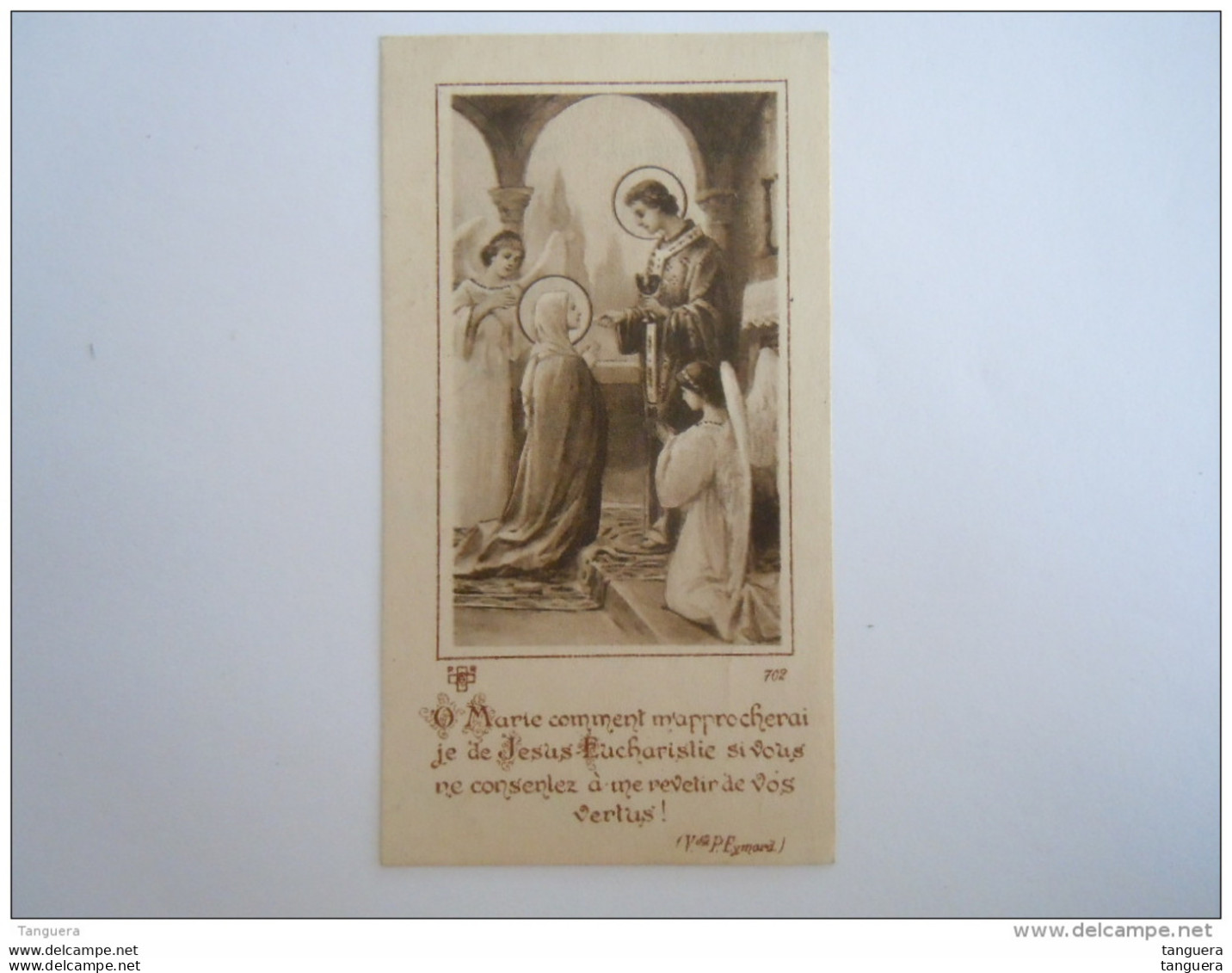 Image Pieuse Holy Card 1925 La Communion De Marie Communie Van Maria Anges Engelen P. Eymard - Devotieprenten