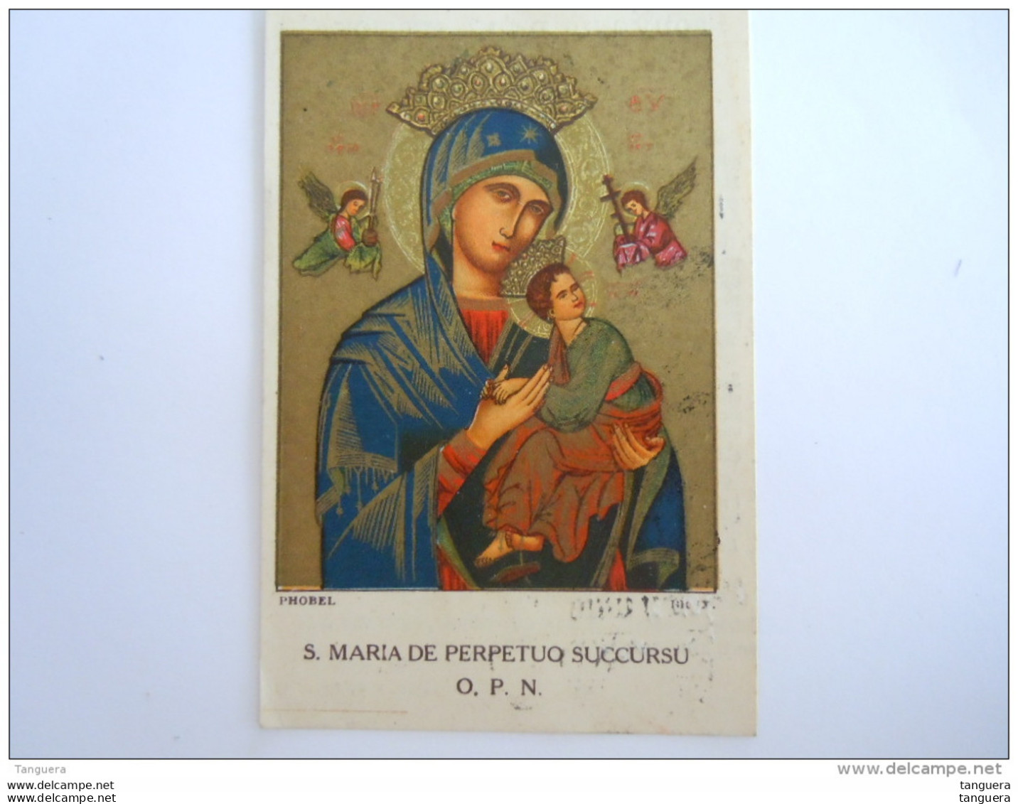 Image Pieuse Holy Card Notre Dame Du Perpetuel Secours  Maria De Perpetuo Succursu Prière 1931 Gouy-lez-piéton - Devotieprenten