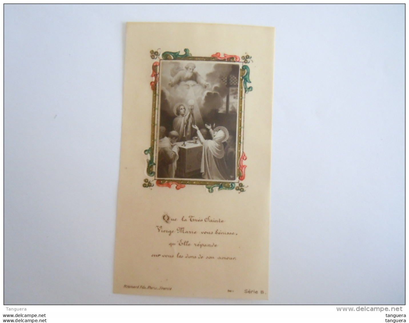 Image Pieuse Holy Card 1925 Communion De Marie Communie Van Maria Boumard Et Fils Paris Serie B - Devotieprenten
