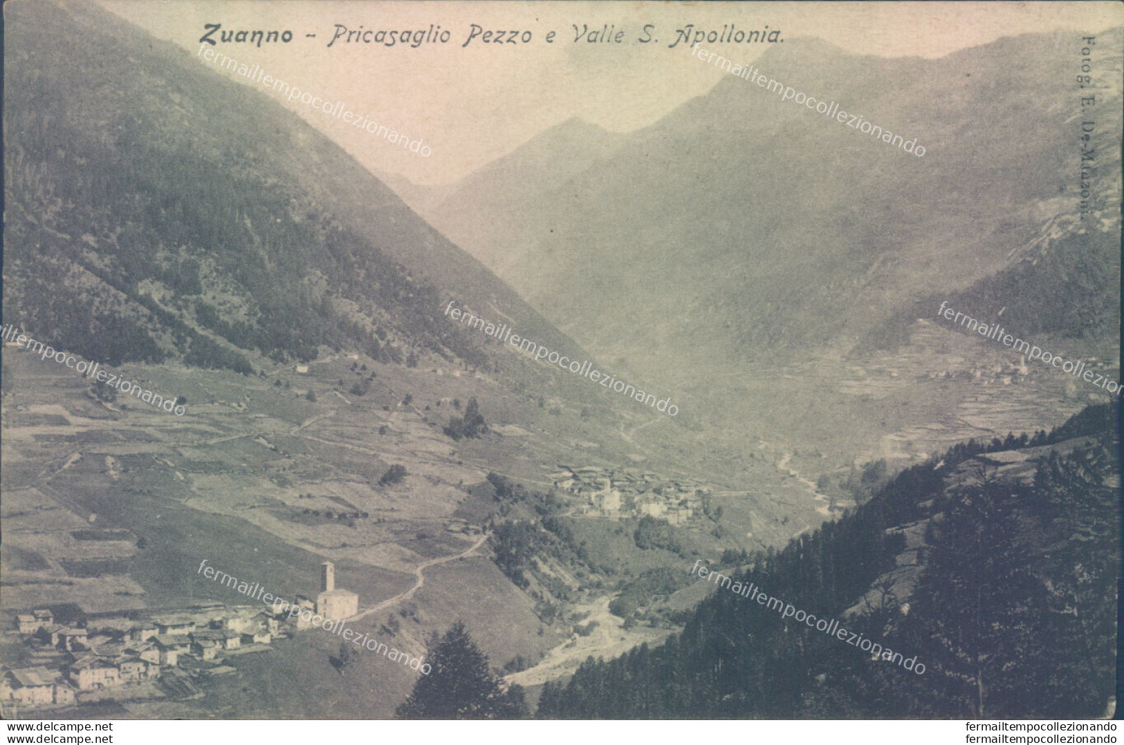 U479 Cartolina Zuanno Pricasaglio Pezzo E Valle S.apollonia Provincia Di Brescia - Brescia