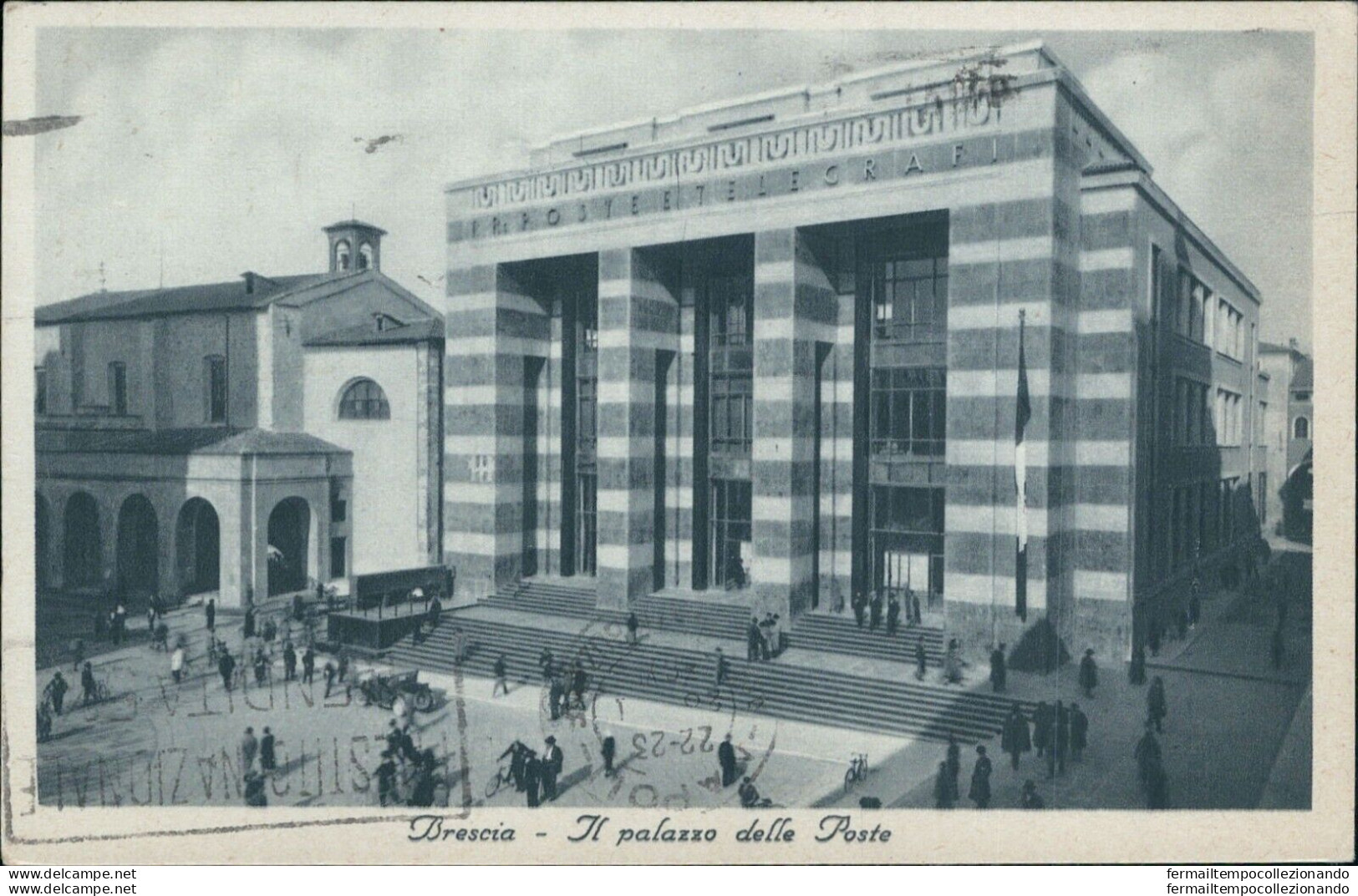 Bf67 Cartolina Brescia  Citta' Il Palazzo Della Posta - Brescia