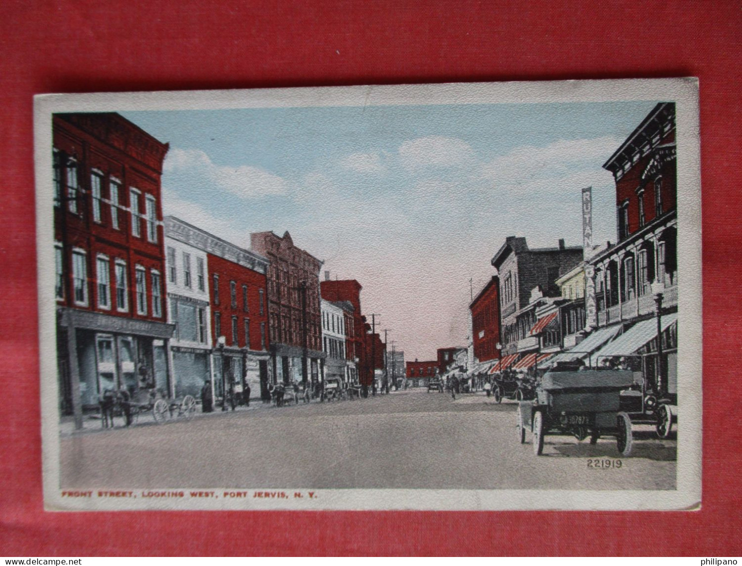 Front Street. Port Jervis.  New York          Ref 6383 - Other & Unclassified