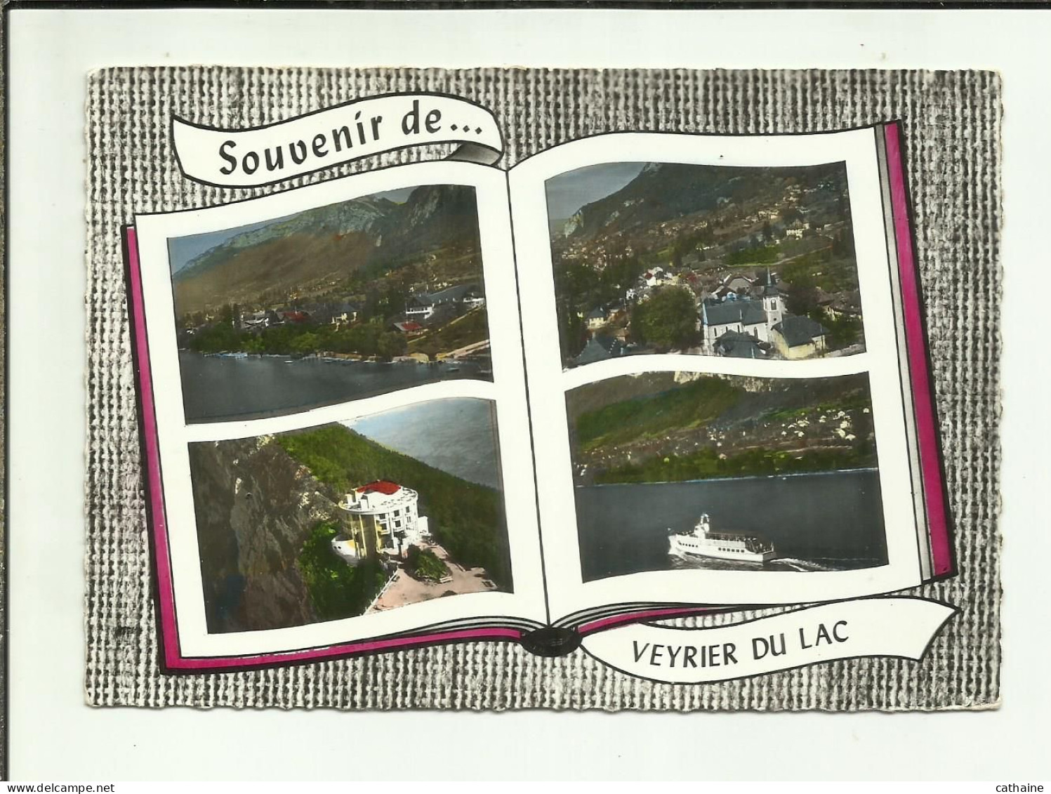 74 . VEYRIER  DU LAC . MULTIVIE SUR LIVRE OUVERT . - Veyrier