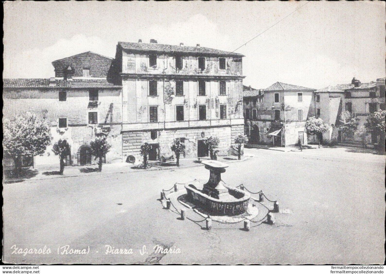 Al537 Cartolina Zagarolo Piazza S.maria Provincia Di Brescia - Brescia