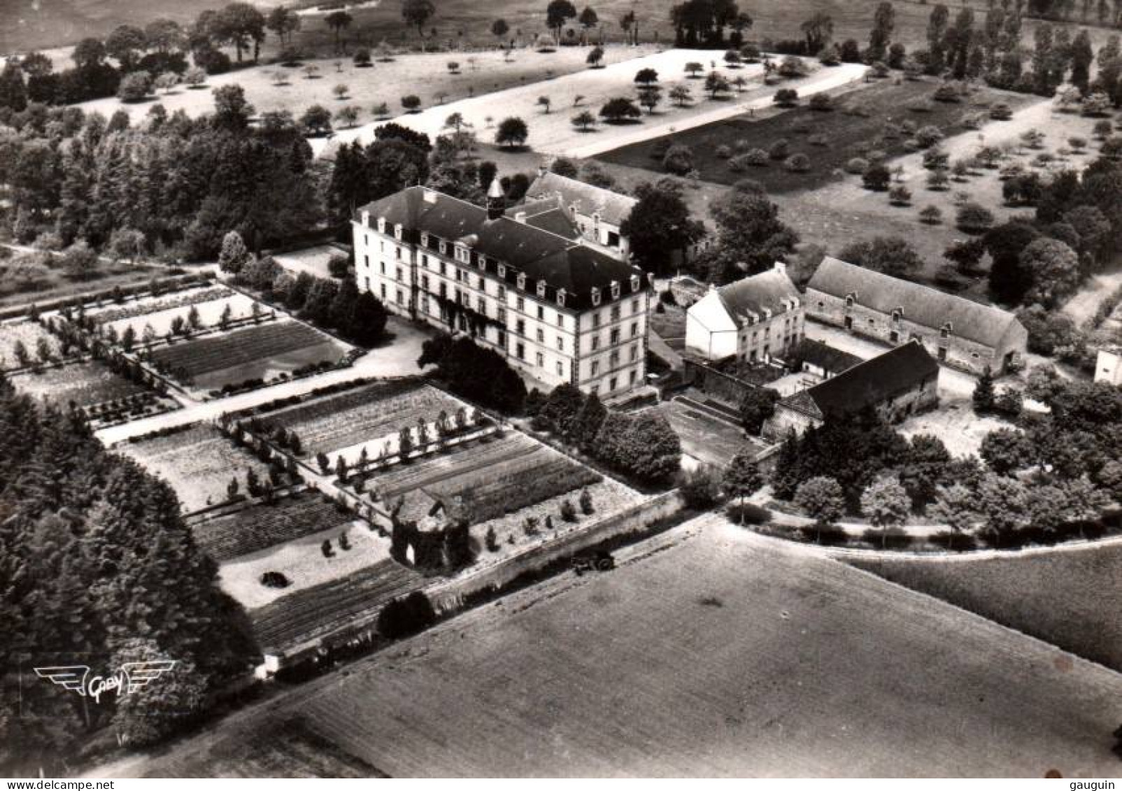 CPSM - BAINS S/OUST - La ROCHE Du THEIL ... Vue Aérienne (pilote-photographe M.Le Collen) - Edition Artaud Gaby - Sonstige & Ohne Zuordnung