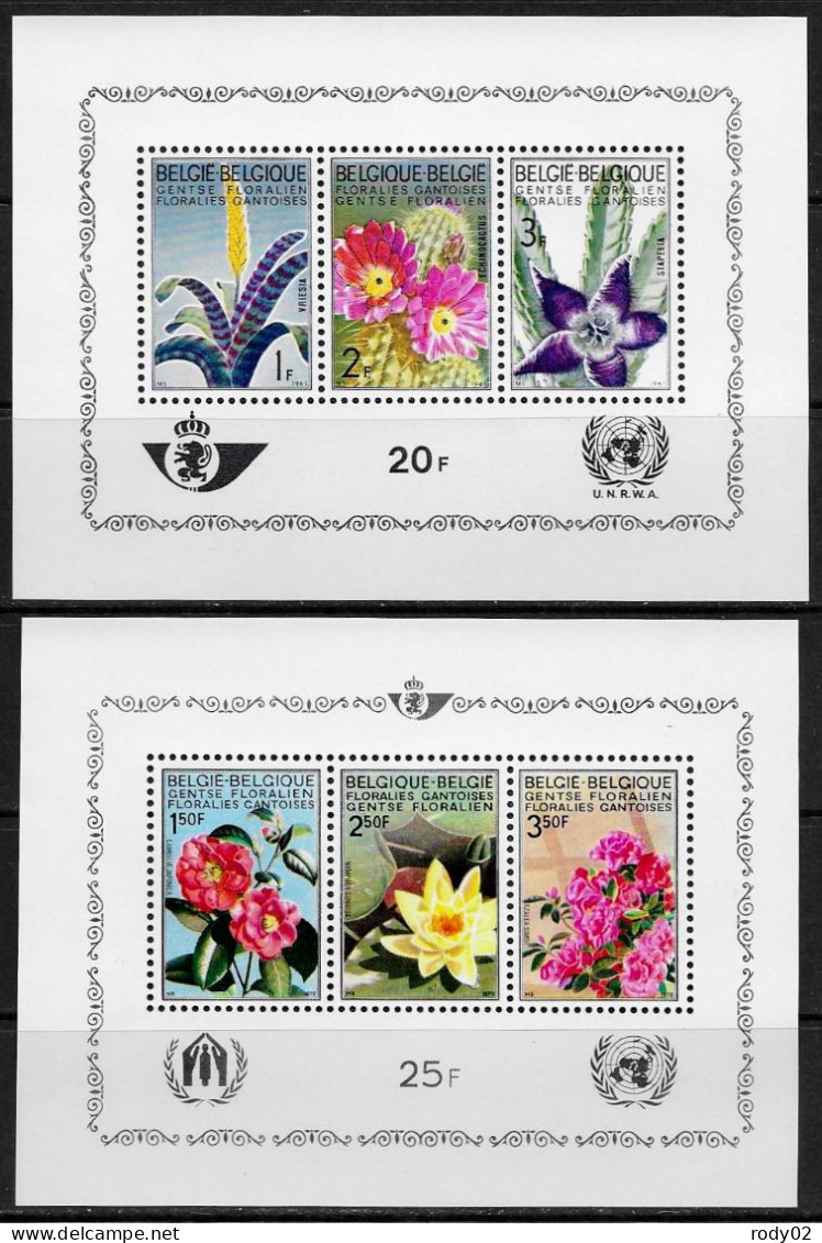 BELGIQUE - FLEURS - BF 38 ET 47 - NEUF** MNH - Andere & Zonder Classificatie