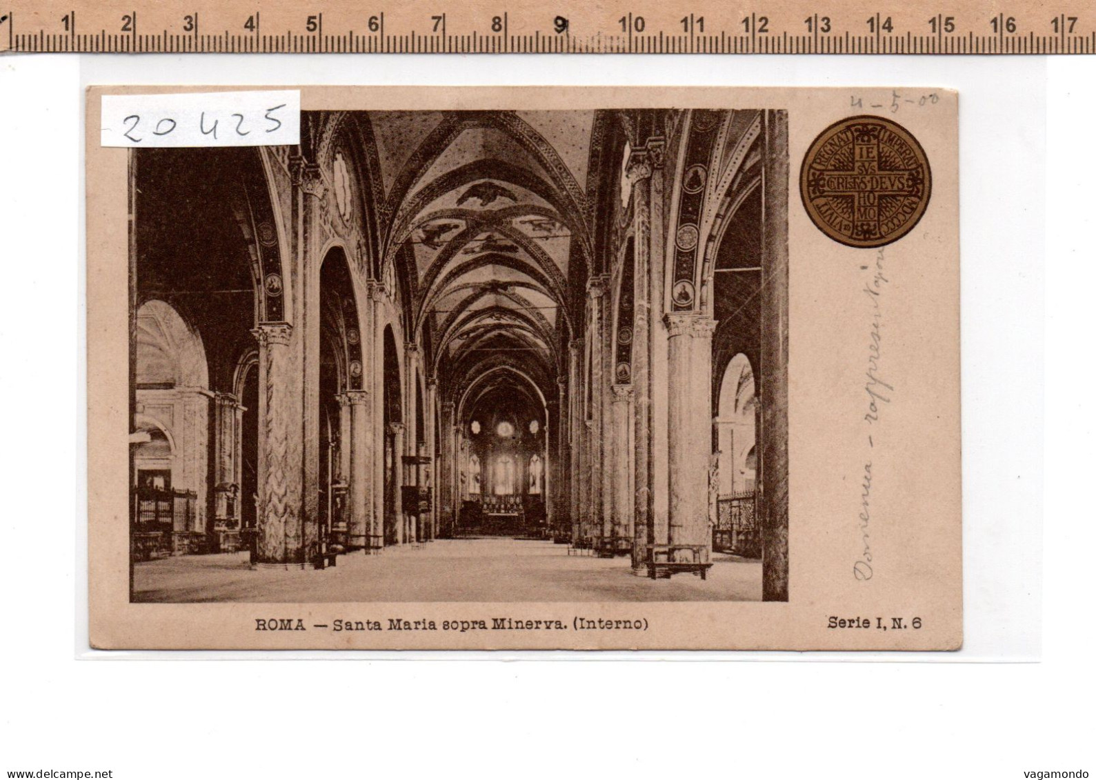 20425 SANTA MARIA SOPRA MINERVA INTERNO 1900 - Kolosseum