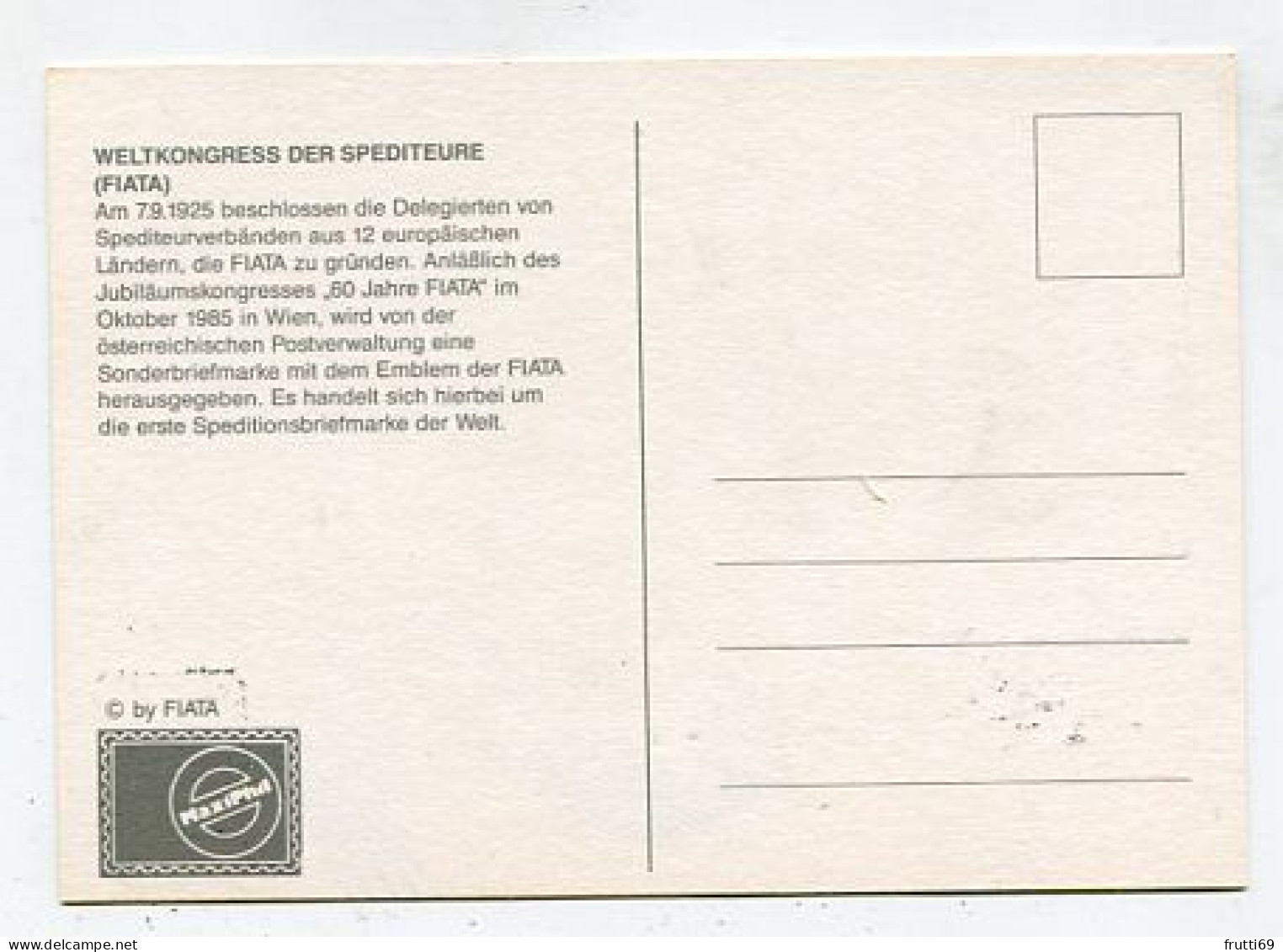 MC 213319 AUSTRIA - Weltkongress Der Spediteure (FIATA) - Cartas Máxima