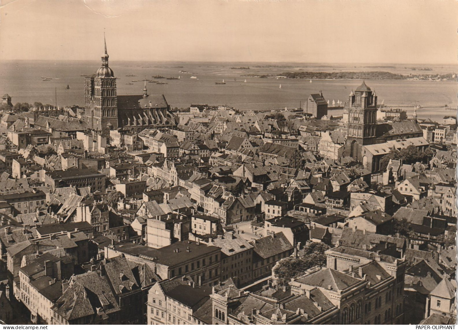 0-2300 STRALSUND, Blick über Den Ort, 1956 - Stralsund