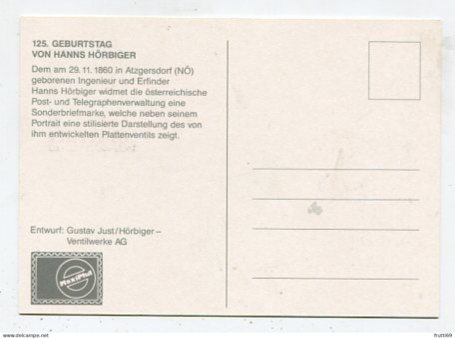 MC 213320 AUSTRIA - 125. Geburtstag Von Hanns Hörbiger - Cartes-Maximum (CM)