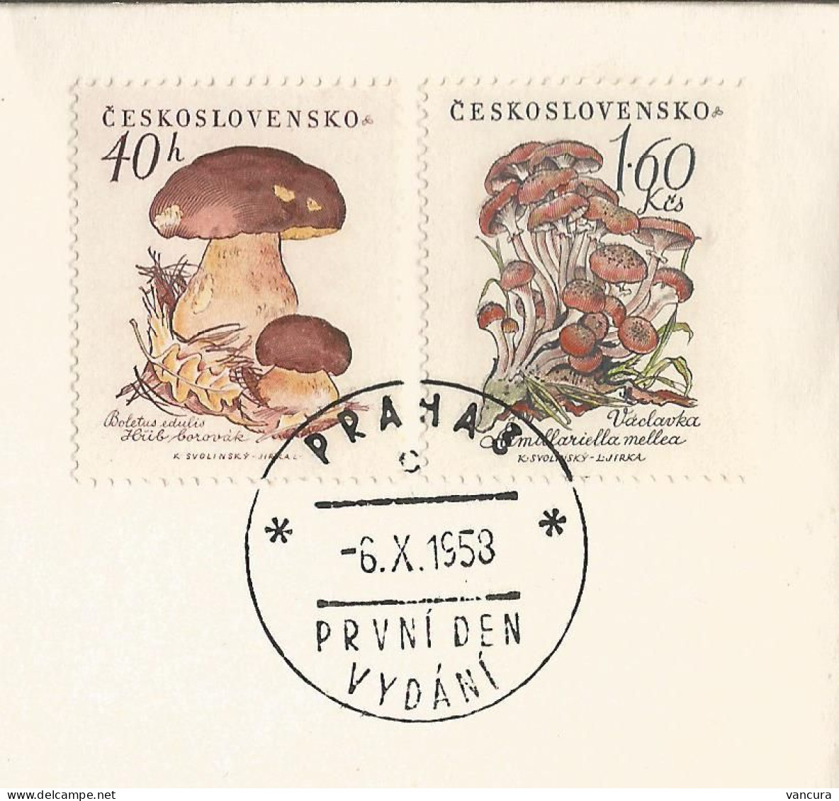 First Day Cancels 1018 - 1022 Czechoslovakia  Mushrooms 1958 - Paddestoelen