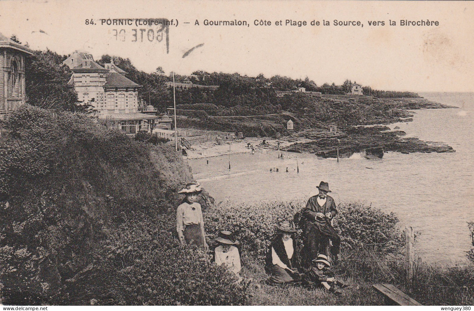 44  PORNIC  LA BAULE     A Gourmalon,côte Et Plage De La Source,vers La Birochère     TB PLAN 1931.   PAS COURANT - Pornic