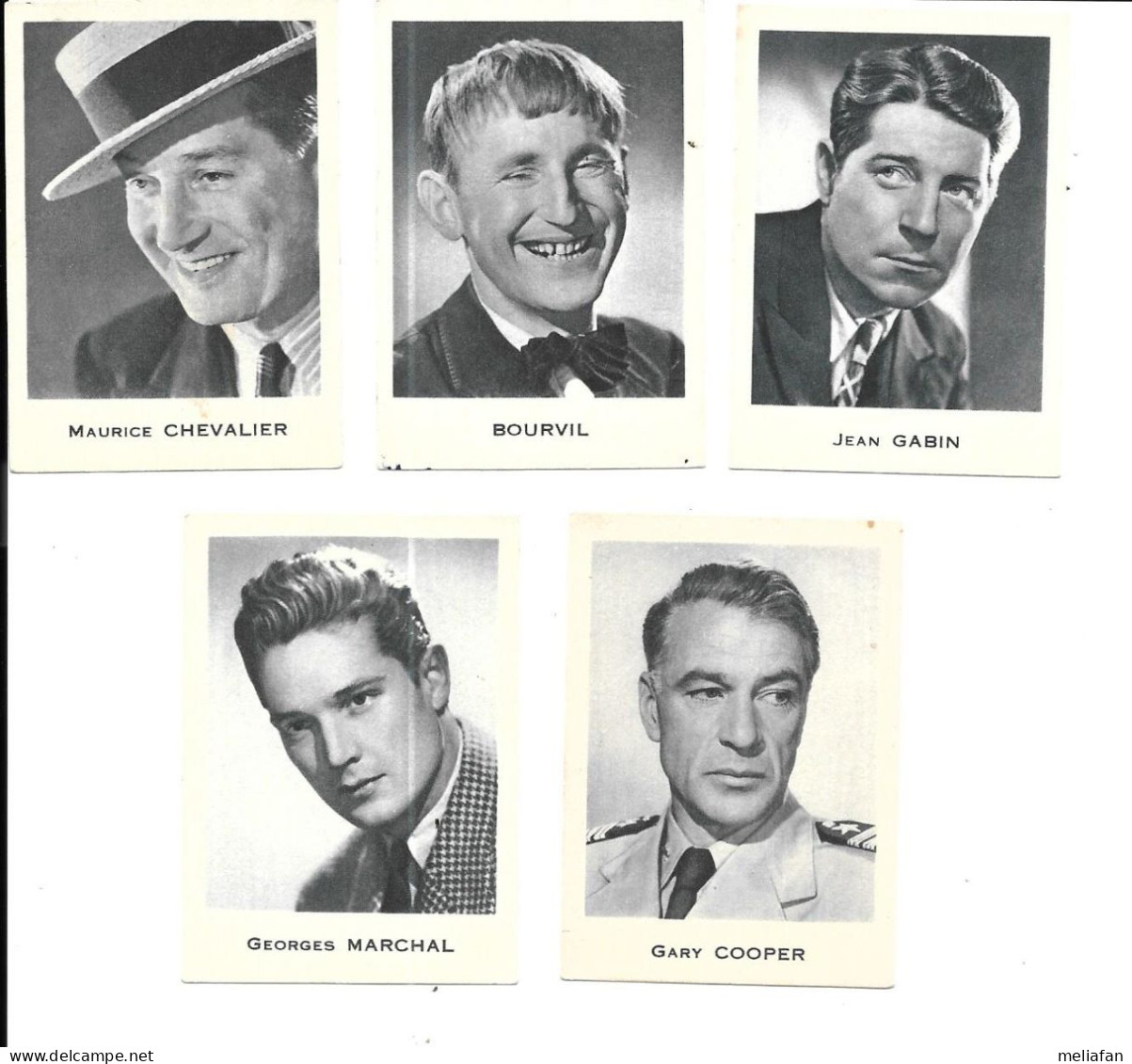 AT58 - IMAGES CIBON - MAURICE CHEVALIER - JEAN GABIN - BOURVIL - GARY COOPER - GEORGES MARCHAL - Altri & Non Classificati