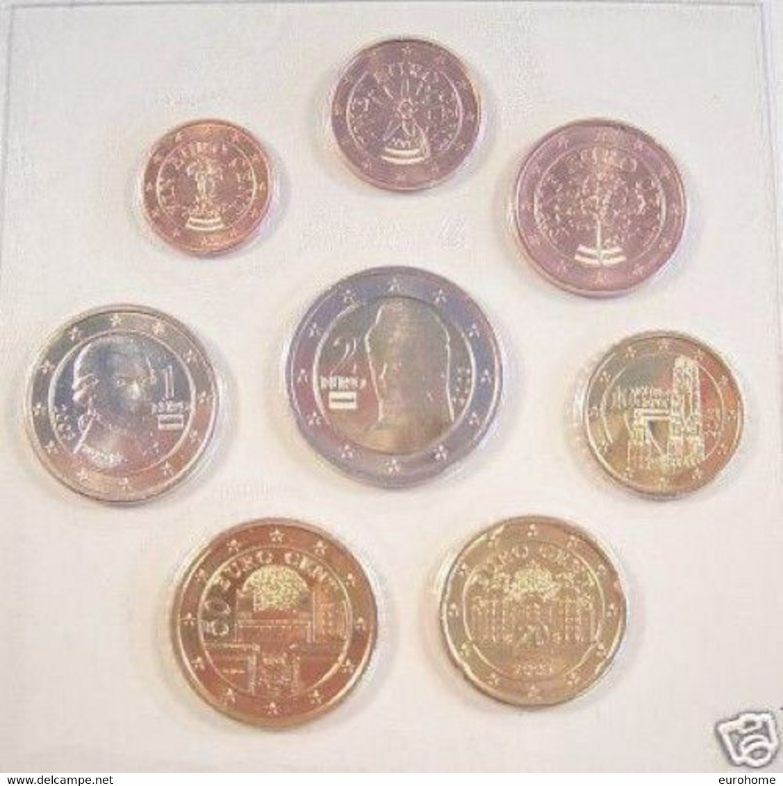 Oostenrijk  2024  Set Van 1ct Tot 2 Euro    UNC Uit De Rollen UNC Du Rouleaux !!! - Autriche