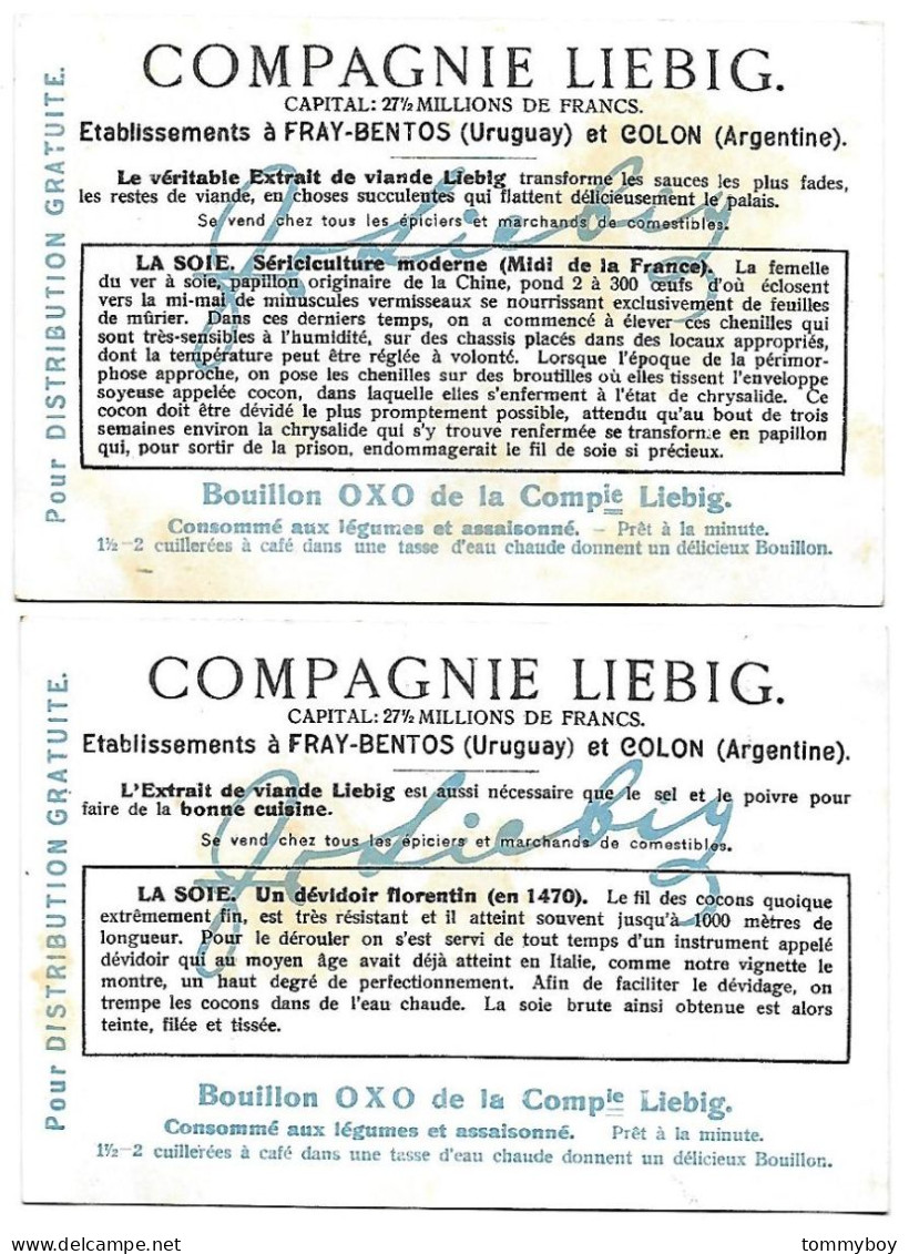 S 912, Liebig 6 Cards, La Soie (lower Condition) - Liebig