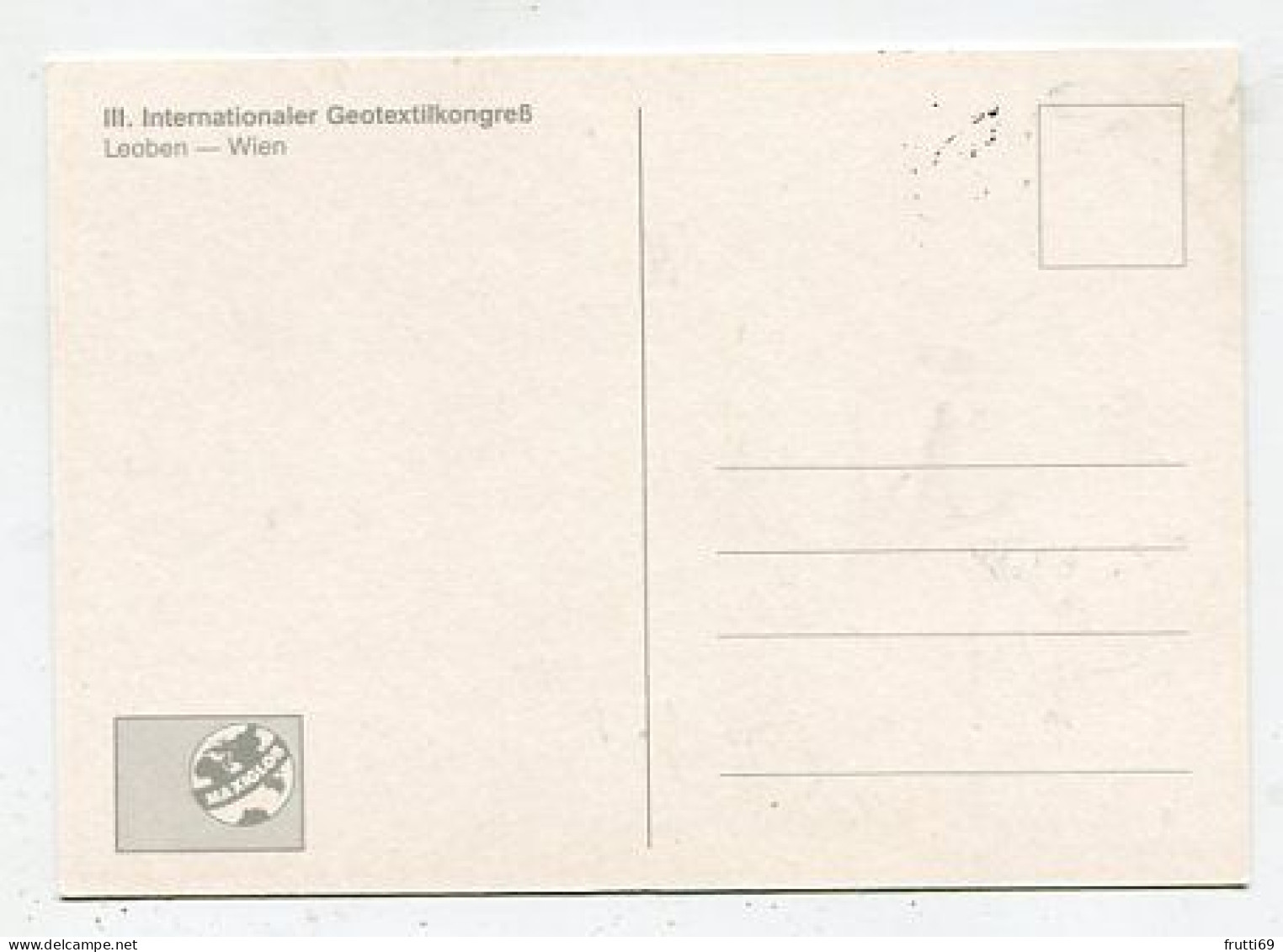 MC 213323 AUSTRIA - III. Internationaler Geotextilkongreß Leoben - Wien - Cartes-Maximum (CM)