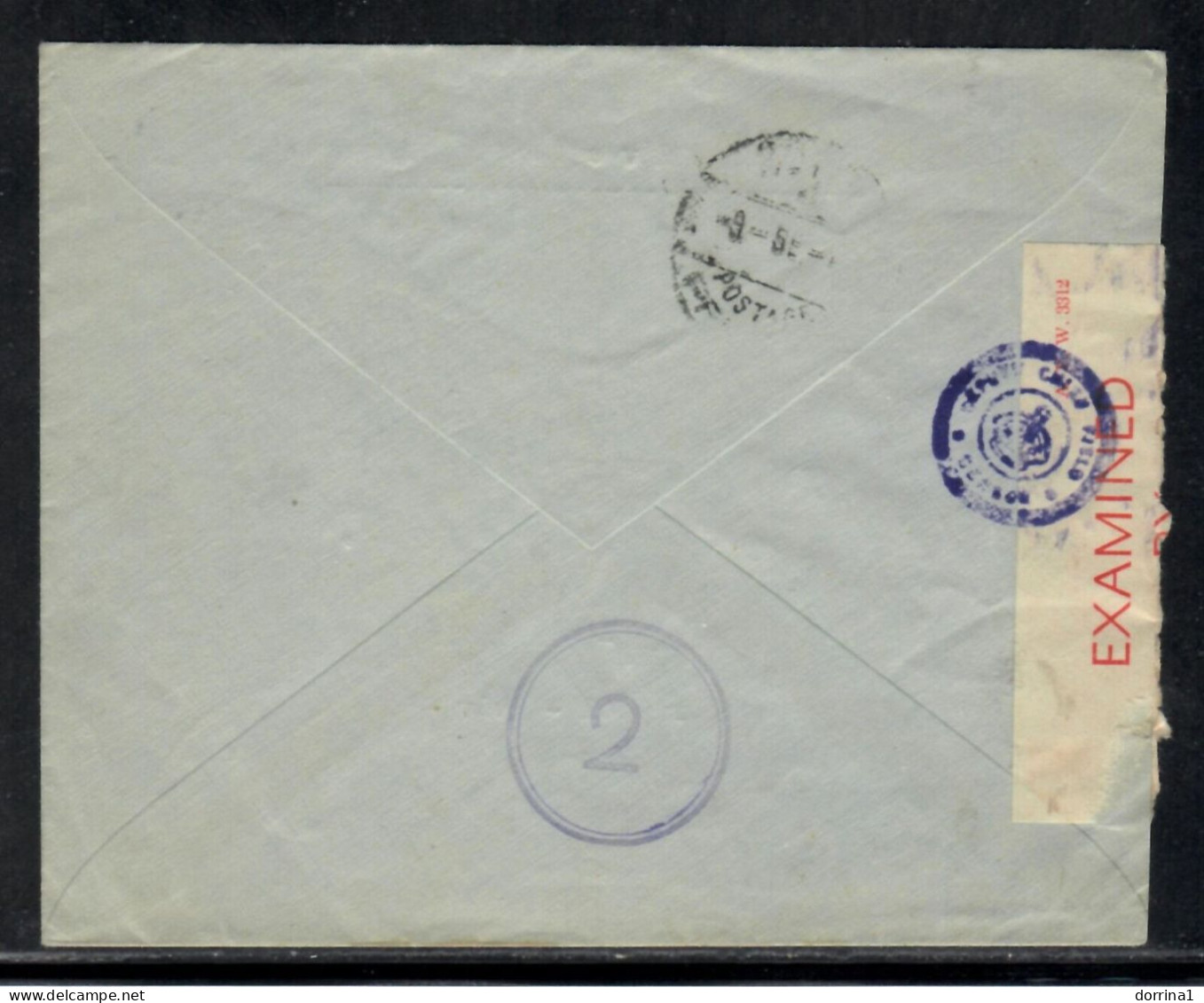 1941 Cover Palestine Mandate Examined By Base Censor - On Active Service - Sonstige & Ohne Zuordnung