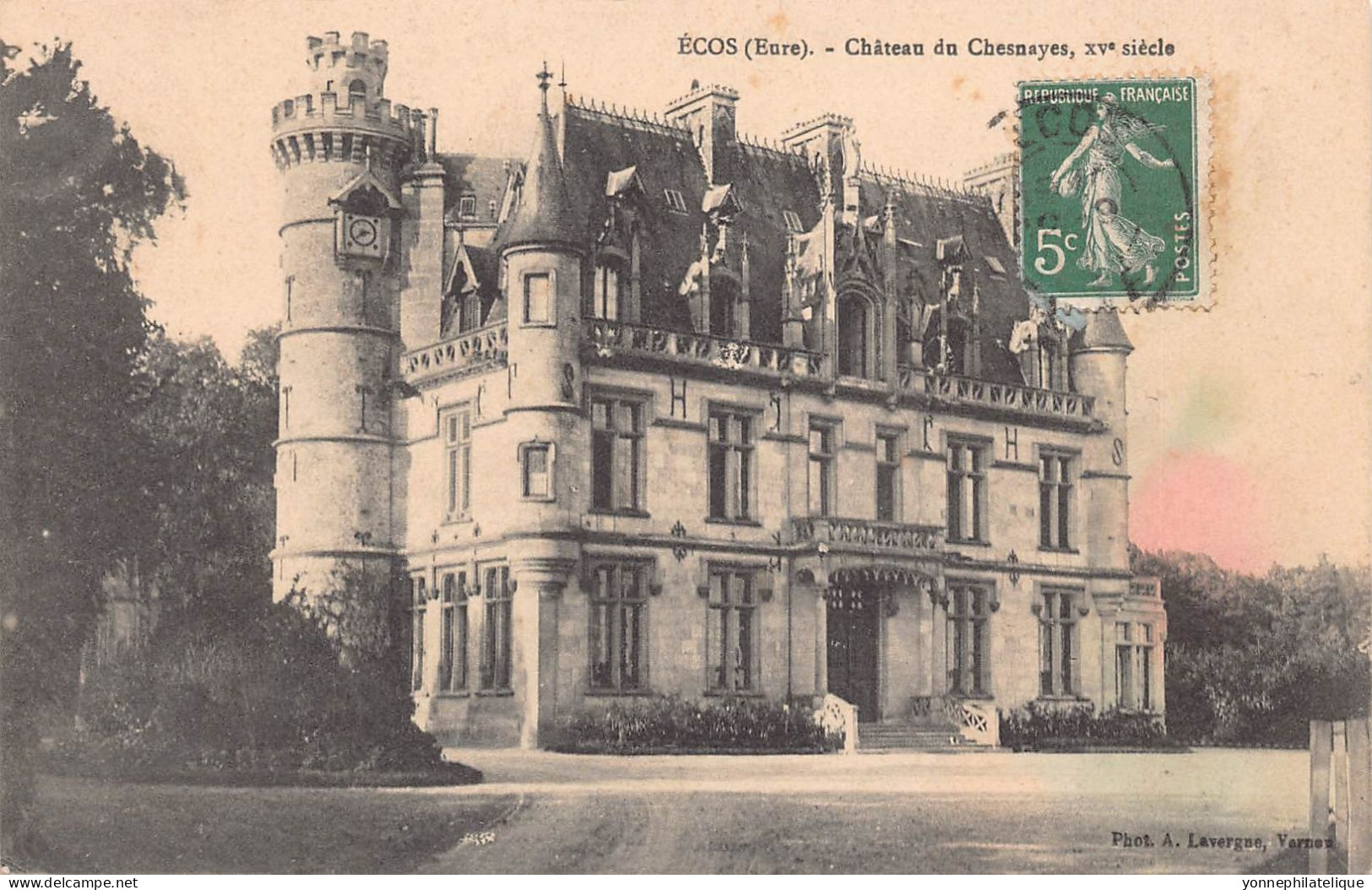 27 - EURE - Canton d'ECOS - LOT de 13 CPA de châteaux - LOT 27-37G