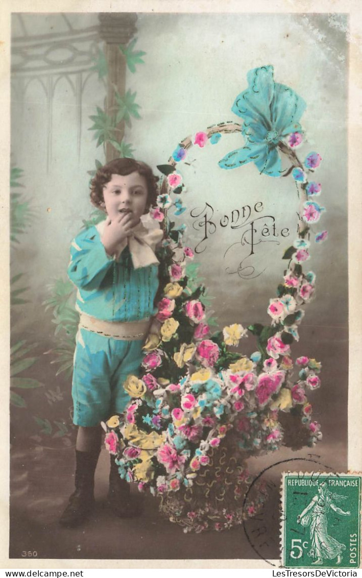 FETES - VOEUX - Bonne Fête - Enfants - Fleurs - Colorisé - Carte Postale Ancienne - Sonstige & Ohne Zuordnung